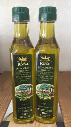 روغن زیتون رویال ۲۵۰ میل‌ اکسترا ورژن (بدون تفاله زیتون)
