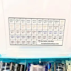 پک خازن ژاپنی و کره ای کامل (10 تا 500 ولت) - aviationelecshop