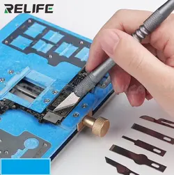 ست کاتر قلمی و تیغ تعویض آیسی RELIFE مدل RL-101B - aviationelecshop