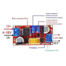 ماژول مبدل DC-DC کاهنده 5 آمپر XL4015 با کنترل جریان - aviationelecshop