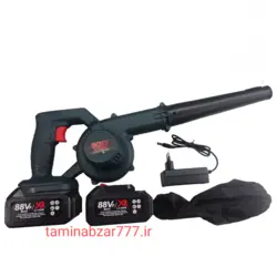 بلوور دمنده و مکنده شارژی باس دو باتری قدرتمند 88 ولت مدل BLOWER_LIFE_STYLE تکنولژی آلمان   .
