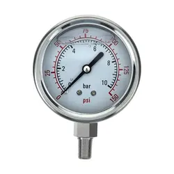 بهترین قیمت گیج فشار ۱۰ بار روغنی تصفیه آب خانگی - فروشگاه تخصصی محصولات آب اسمارت درآپ