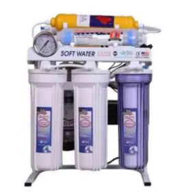 تصفیه آب ۷ مرحله ایی سافت واتر شاسی فلزی با فیلتر آلکالین - فروشگاه تخصصی محصولات آب اسمارت درآپ