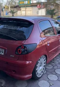 چراغ عقب اسپرت (خطر) پژو 206 هلا 2 حلقه (مشکی مات) - فروشگاه Sport-formol-1