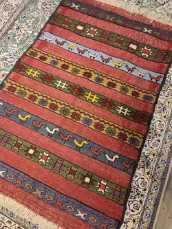 گلیم فرش دستباف شیراز کد 06 مدل 112