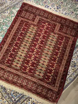 فرش قدیمی دستباف یک متری طرح جانمازی(آنتیک) کد 74مدل 40590721