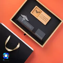 ست هدیه رومیزی استند و ساعت