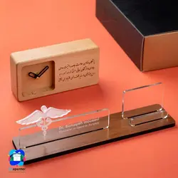 ست هدیه رومیزی استند و ساعت