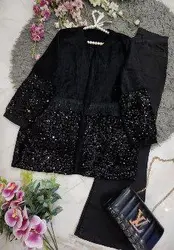 کت زنانه مخمل پولکی