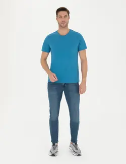 تی شرت پایه اسلیم فیت Indigo( ارسال مستقیم از ترکیه و تحویل ۷ الی ۲۰ روز کاری)