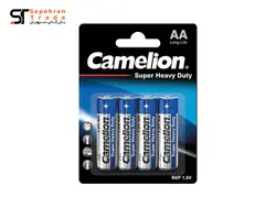 باتری قلمی کارتی آبی مدل Super Heavy Duty سایز AA چهار عددی کملیون