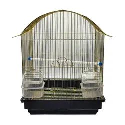 قفس پرنده طاقی طلایی ریز بافت