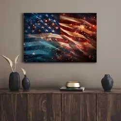 قیمت و خرید تابلو پرچم آمریکا American flag - تابلو دکور