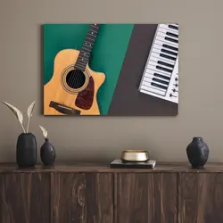 قیمت و خرید تابلو ساز گیتار guitar player - تابلو دکور