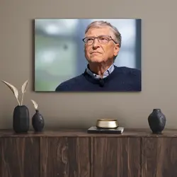 قیمت و خرید تابلو بیل گیتس Bill Gates2 - تابلو دکور