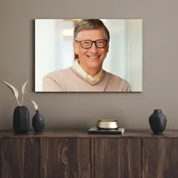 قیمت و خرید تابلو بیل گیتس Bill Gates1 - تابلو دکور
