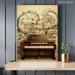 قیمت و خرید تابلو پیانو 26 Piano - تابلو دکور