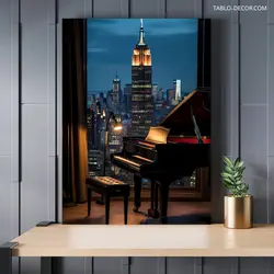 قیمت و خرید تابلو دکوراتیو مدرن پیانو 16 Piano - تابلو دکور