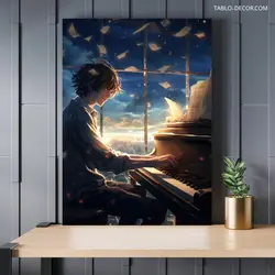 قیمت و خرید تابلو پیانو 15 Piano - تابلو دکور
