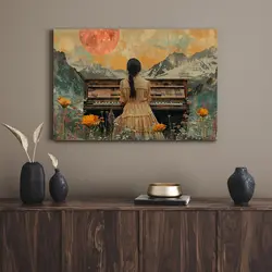 قیمت و خرید تابلو پیانو 13 Piano - تابلو دکور