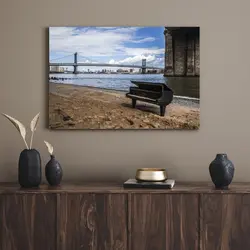 قیمت و خرید تابلو دکوراتیو مدرن پیانو 5 Piano - تابلو دکور