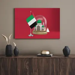 قیمت و خرید تابلو پرچم امارات Emirates flag - تابلو دکور
