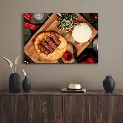 قیمت و خرید تابلو کباب خوشمزه Delicious barbecue - تابلو دکور