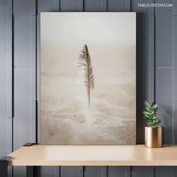 قیمت و خرید تابلو دکوراتیو مینیمال پر وسط شن filled with sand - تابلو دکور