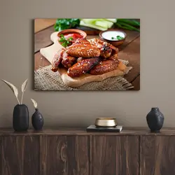قیمت و خرید تابلو دکوراتیو غذای لذیذ delicious food - تابلو دکور