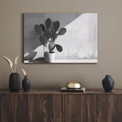 قیمت و خرید تابلو دکوراتیو مینیمال کاکتوس تنها Lonely cactus - تابلو دکور