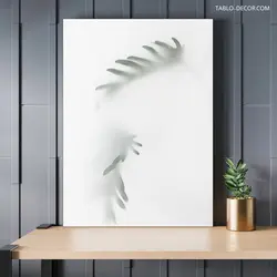 قیمت و خرید تابلو دکوراتیو مینیمال سایه ی برگ The shadow of a leaf - تابلو دکور