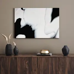 قیمت و خرید تابلو دکوراتیو مدرن هنری سیاه و سفید Black and white art - تابلو دکور