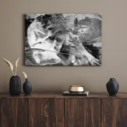قیمت و خرید تابلو هنری سیاه و سفید Black and white art - تابلو دکور