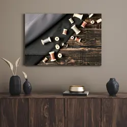 قیمت و خرید تابلو دکوراتیو نخ خیاطی sewing thread - تابلو دکور