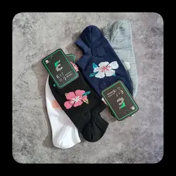 جوراب زیر قوزکی گل