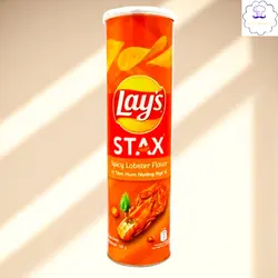 چیپس سیب زمینی با طعم خرچنگ تند(شاه میگو) لیز استاکس Lays