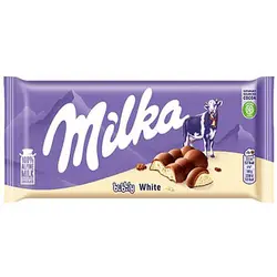 تابلت شیری بابلی وایت با مغز شکلات سفید میلکاmilka