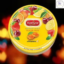 آبنبات رویال شش میوه بدون قند و رژیمی(کامور)