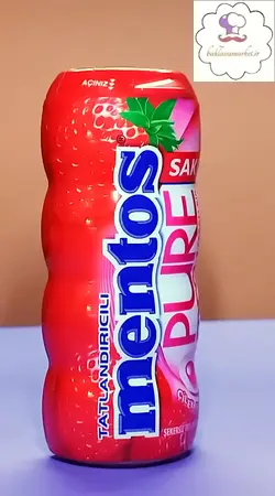 آدامس توت فرنگی 30گرم منتوس mentos