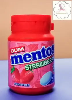 آدامس توت فرنگی40عددی منتوس mentos
