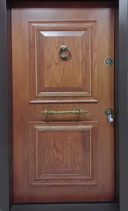 درب ضد سرقت روکش راش دو قاب بلوط