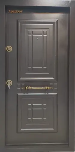 درب ضد سرقت روکش فلزی آبنوس