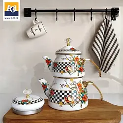کتری و قوری لعابی شاهین - فروشگاه اینترنتی آ سی و یک