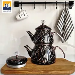 کتری و قوری لعابی شاهین - فروشگاه اینترنتی آ سی و یک