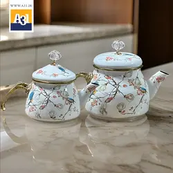 کتری و قوری لعابی شاهین - فروشگاه اینترنتی آ سی و یک