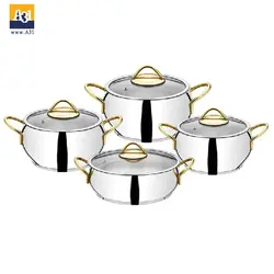 سرویس قابلمه ۸ پارچه لینس lines - فروشگاه اینترنتی آ سی و یک سرویس قابلمه ۸ پارچه لینس lines مدل زیجان ZEYCAN محصول کشور ترکیه با کیفیت فوق العاده عالی برخوردار است. که از جنس استیل 1080 مرغوب با دسته های ضد زنگ با ارگونمی عالی طراحی و ساخته شده است. 6,890,000 تومان