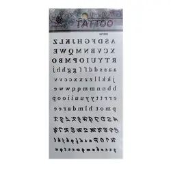 تتو موقت طرح حروف انگلیسی کد 48