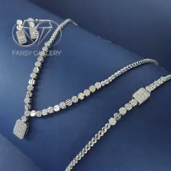 فول ست نقره عیار 925 با آبکاری رادیوم کد 100