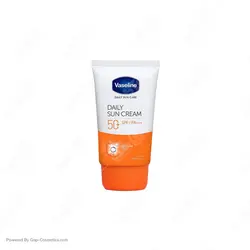 خرید و قیمت کرم ضد آفتاب وازلین VASELINE مدل DAILY SUN بی رنگ مناسب برای پوست های چرب و مختلط حجم 50 میلی لیتر | گپ