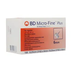 سرسوزن قلم انسولین bd سایز 6 گیج 31